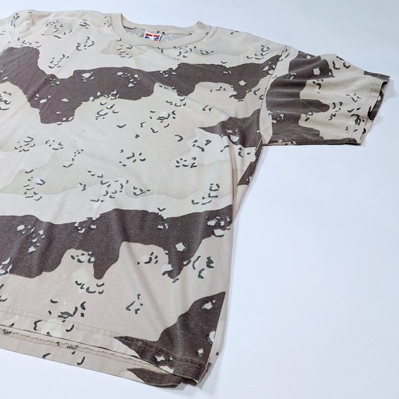 *SOLD ON DIFF PLATFORM* Y2K Vintage Desert Camo Print Gorpcore Tee - Picture 3 of 3